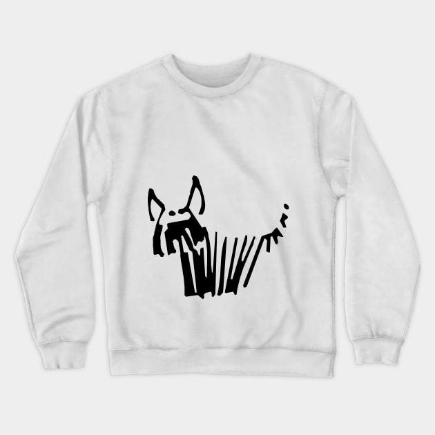 Scruffy Dog 1 Crewneck Sweatshirt by OssiesArt